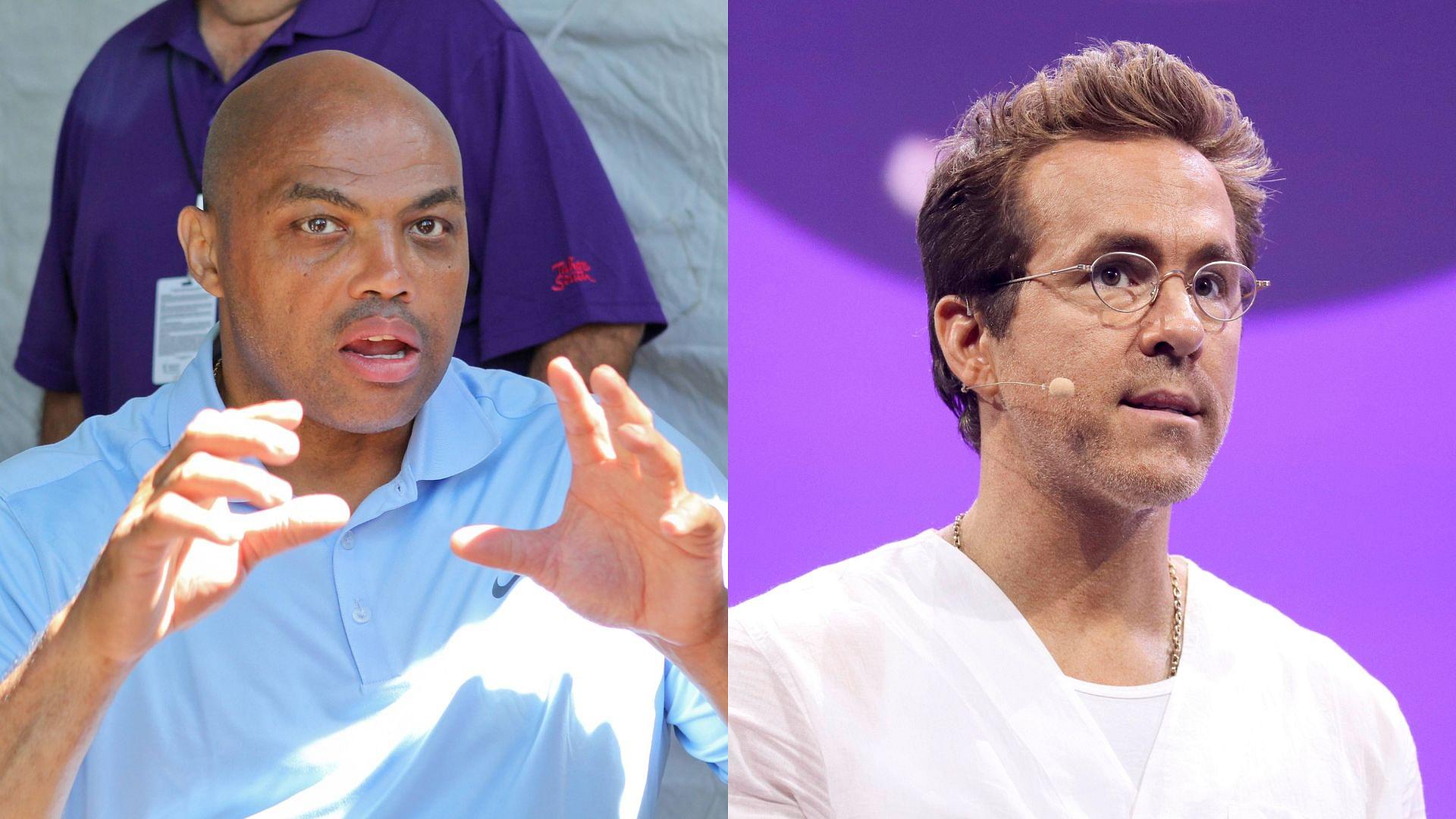 Charles Barkley (L) and Ryan Reynolds (R)
