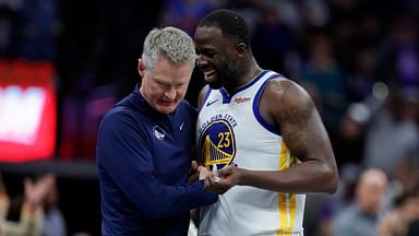 Steve Kerr and Draymond Green, Warriors v Kings