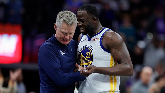 Steve Kerr and Draymond Green, Warriors v Kings