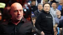 Joe Rogan (L) and Elon Musk (R)