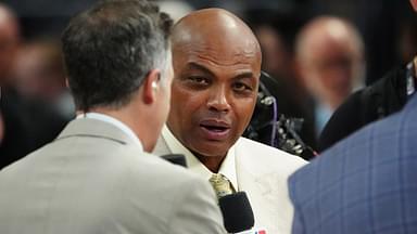 TNT sports analyst Charles Barkley speaks before game two between the Miami Heat and the Denver Nuggets in the 2023 NBA Finals at Ball Arena
