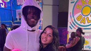 Travis Hunter with Leanna Leanee
