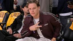 Cincinnati Bengals quarterback Joe Burrow attends the game between the Los Angeles Lakers and the Minnesota Timberwolves at Crypto.com Arena.