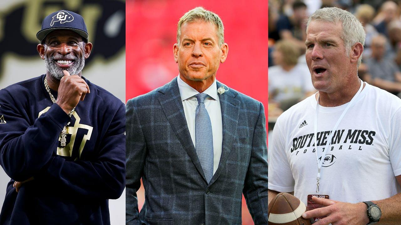 Deion Sanders, Troy Aikman, Brett Favre