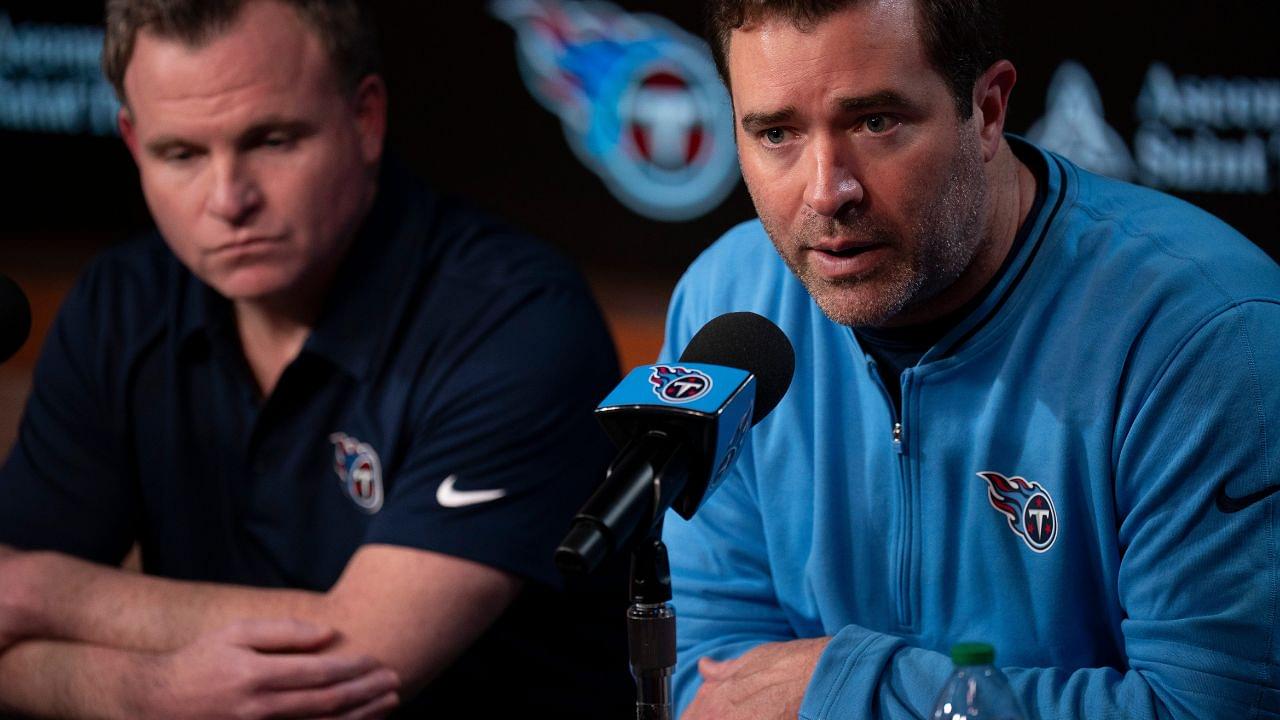 Tennessee Titans Head Coach Brian Callahan fields questions from the media at Ascension Saint Thomas Sports Park in Nashville, Tenn., Tuesday, April 22, 2025.