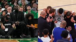 Kevin Garnett (L), Jayson Tatum (R)