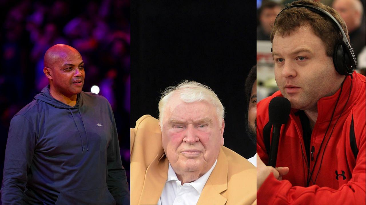Charles Barkley (L), John Madden (C), Frank Caliendo (R)