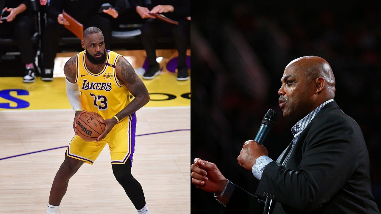 LeBron James (L), Charles Barkley (R)
