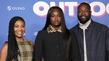 Gabrielle Union, Zaya Wade and Dwyane Wade at Out100 2024 at Neuehouse