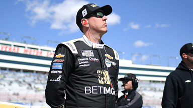 Mar 15, 2025; Las Vegas, Nevada, USA; NASCAR Cup Series driver Kyle Busch (8) during qualifying for the Pennzoil 400 at Las Vegas Motor Speedway. Mandatory Credit: Gary A. Vasquez-Imagn Images