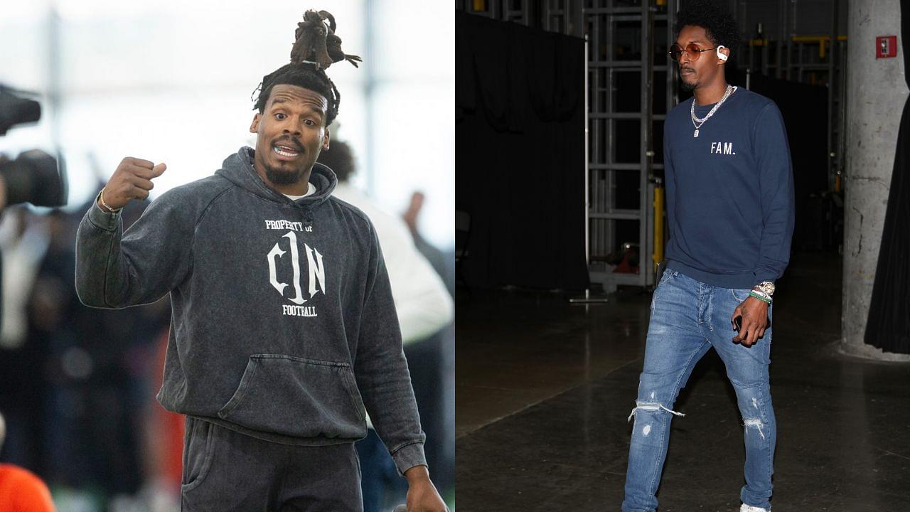 Cam Newton and Lou Williams