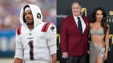 Cam Newton, Bill Belichick and Jordon Hudson