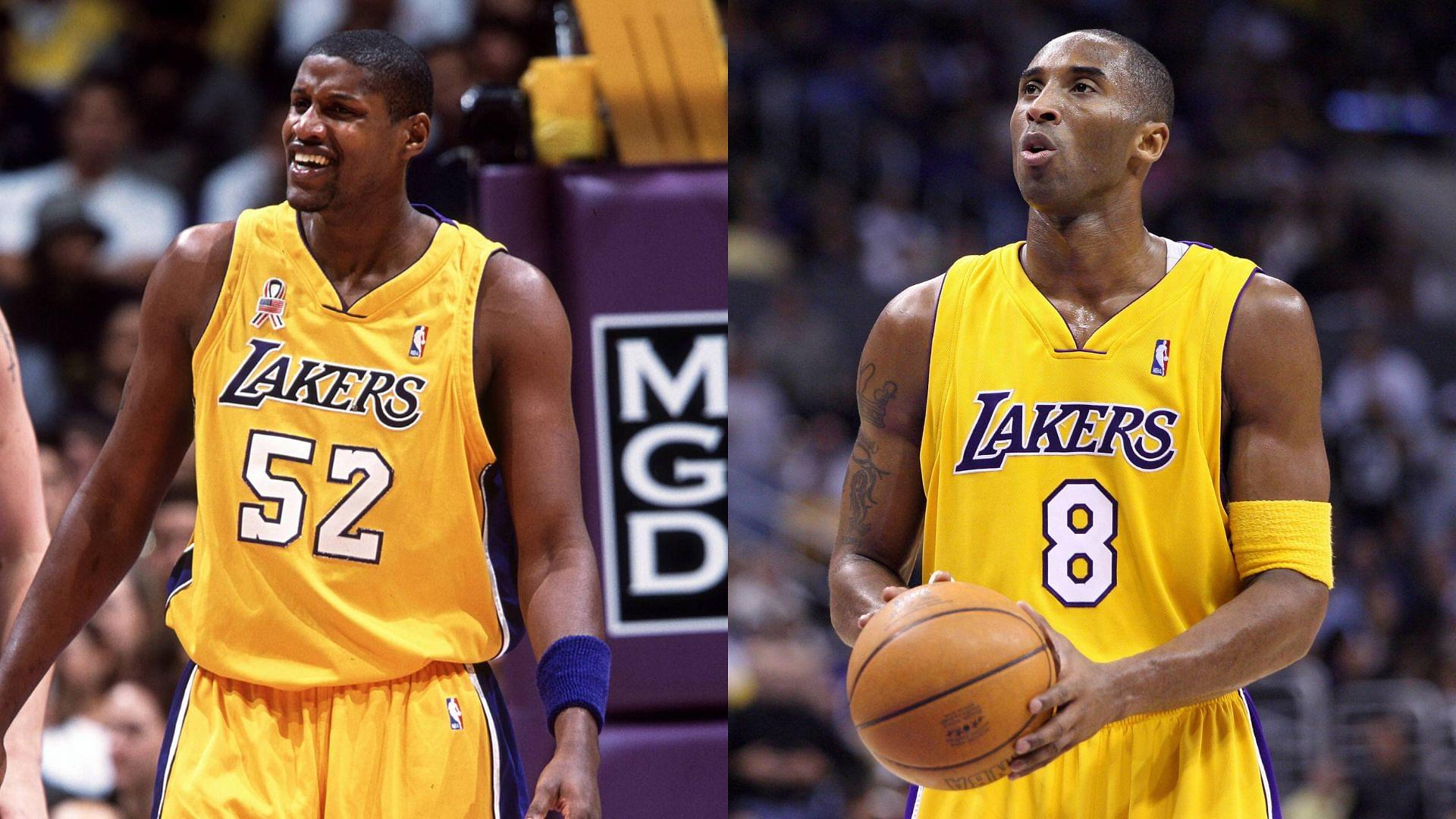 Samaki Walker (L) and Kobe Bryant (R)