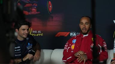 13.03.2025, Albert Park Circuit, Melbourne, FORMULA 1 LOUIS VUITTON AUSTRALIAN GRAND PRIX 2025 ,im Bild Lewis Hamilton (GBR), Scuderia Ferrari HP, Carlos Sainz Jr