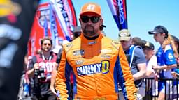 NASCAR Cup Series driver Ricky Stenhouse Jr. (47) is introduced before the start of the Wurth 400 race at Texas Motor Speedway.