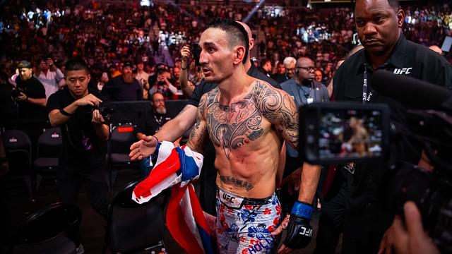Max Holloway during UFC 300 at T-Mobile Arena.