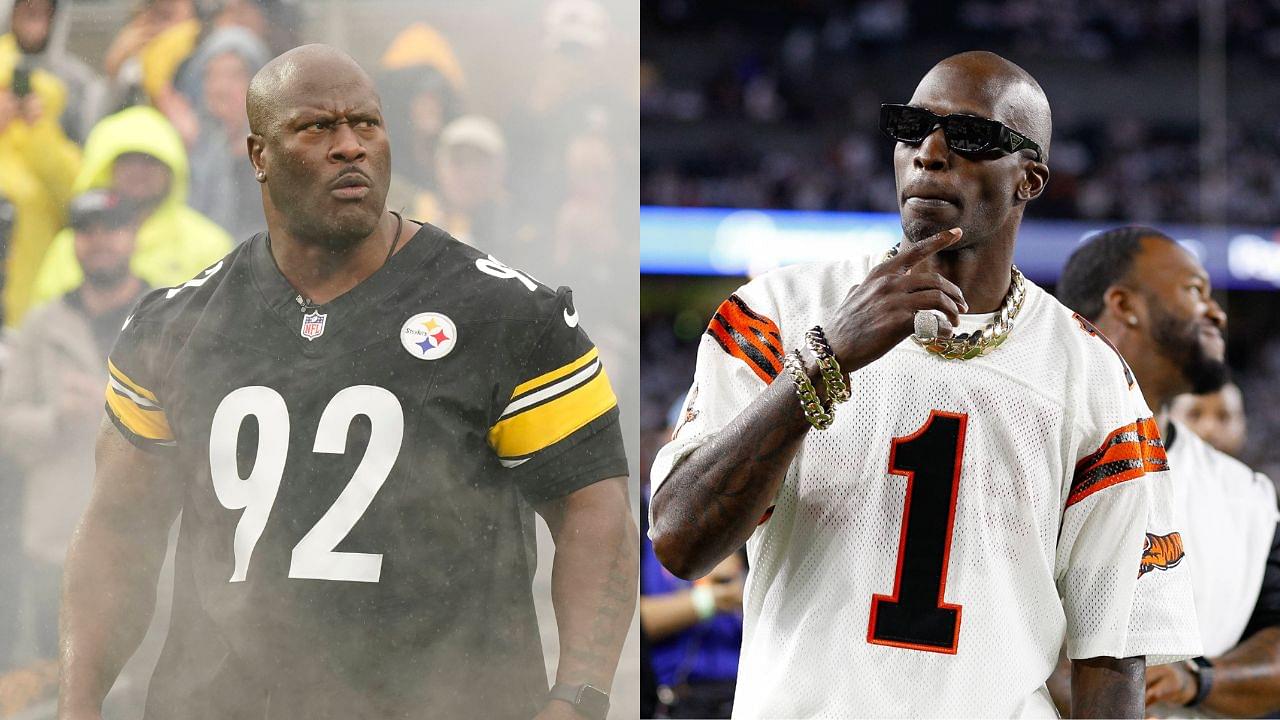 James Harrison (L) and Chad Johnson (R)