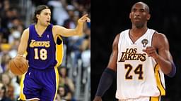 Sasha Vujacic (L) and Kobe Bryant (R)