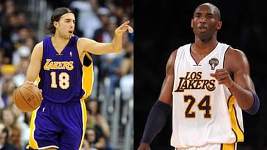 Sasha Vujacic (L) and Kobe Bryant (R)
