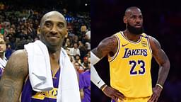 Kobe Bryant (L) and LeBron James (R)