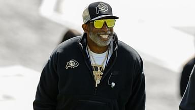 Colorado Buffaloes head coach Deion Sanders during the spring game at Folsom Field.