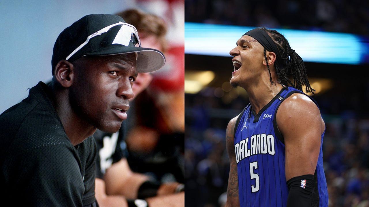 Michael Jordan(L) and Paolo Banchero(R)