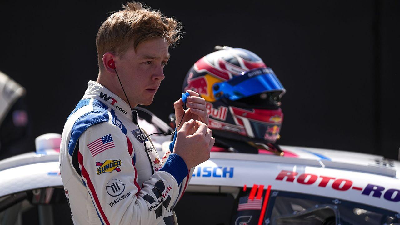 WeatherTech Chevrolet driver Connor Zilisch (88) puts in ear plugs ahead of the NASCAR Xfinity Series Focused Health 250 at Circuit of the Americas on Saturday, March 1, 2025 in Austin.