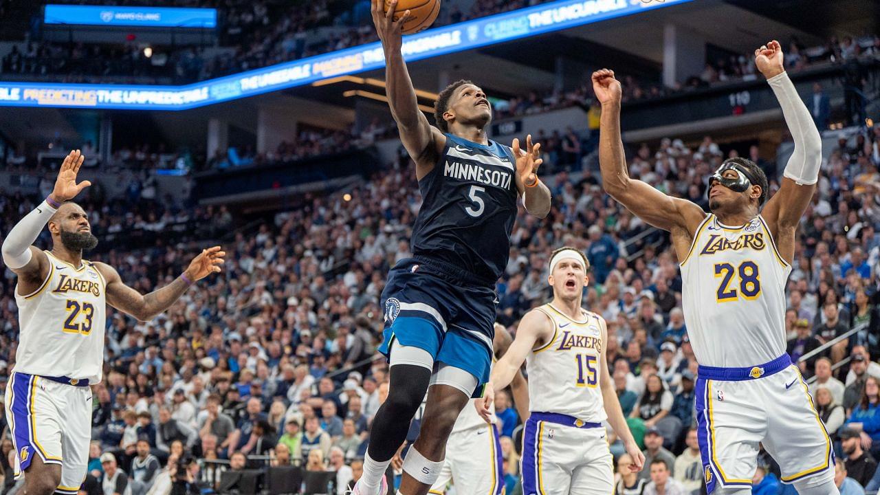 Anthony Edwards, Timberwolves v Lakers
