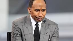 Stephen A. Smith (Stephen Smith) on the ESPN NBA Countdown live set at Intuit Dome.
