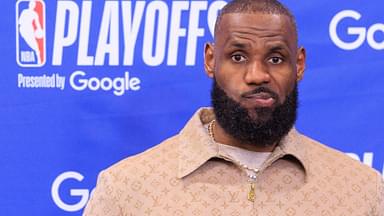 April 30, 2025, Los Angeles, California, USA: LeBron James 23 of the Los Angeles Lakers during a press conference