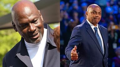 Michael Jordan(L) and Charles Barkley(R)