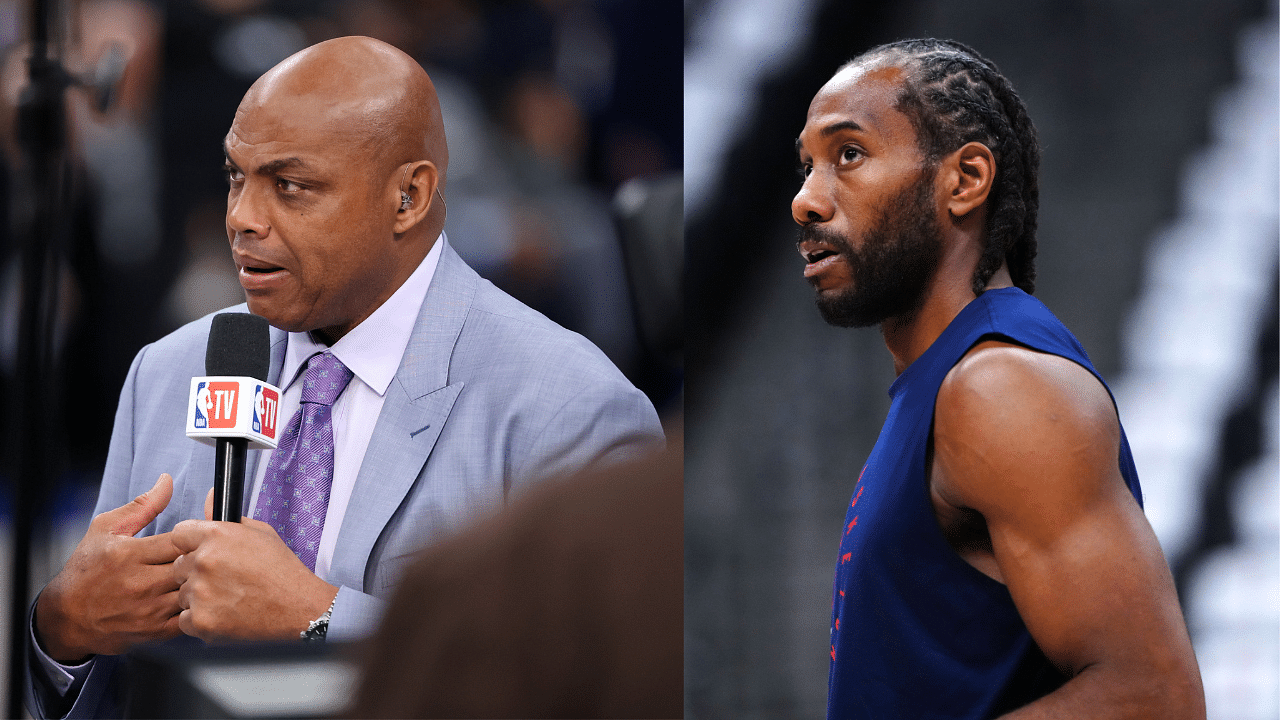 Charles Barkley (L) and Kawhi Leonard (R)