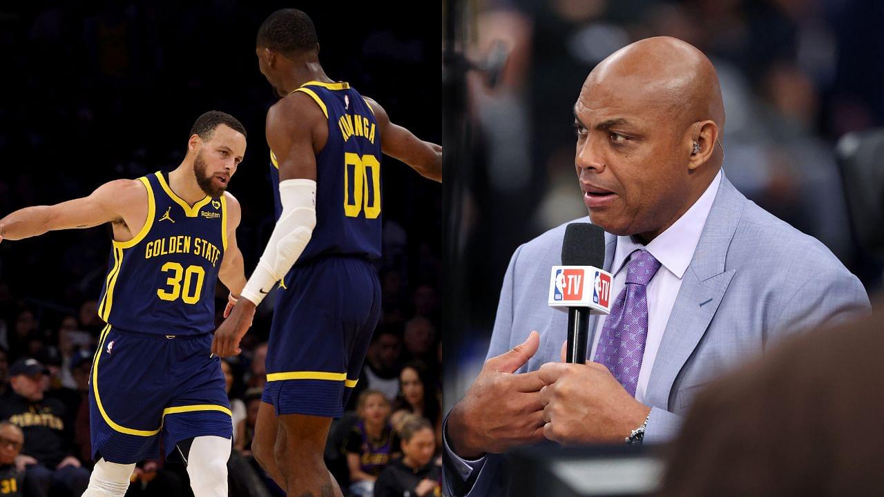 Stephen Curry and Jonathan Kuminga(L), Charles Barkley(R)