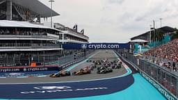 Start, 1 Max Verstappen (NLD, Oracle Red Bull Racing), 4 Lando Norris (GBR, McLaren F1 Team), 12 Andrea Kimi Antonelli (ITA, Mercedes-AMG Petronas F1 Team), 81 Oscar Piastri (AUS, McLaren F1 Team), F1 Grand Prix of Miami at Miami International Autodrome on May 4, 2025 in Miami Gardens, United States of America