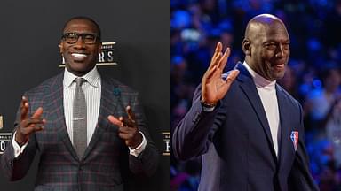 Shannon Sharpe (L), Michael Jordan (R)