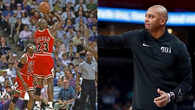 Michael Jordan (L), Penny Hardaway (R)