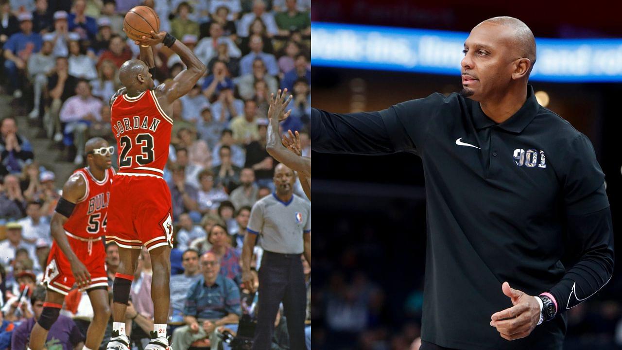 Michael Jordan (L), Penny Hardaway (R)