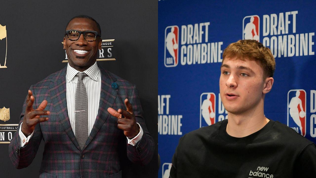 Shannon Sharpe (L), Cooper Flagg (R)