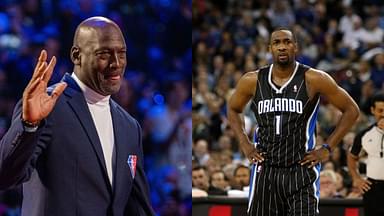 Michael Jordan (L), Gilbert Arenas (R)