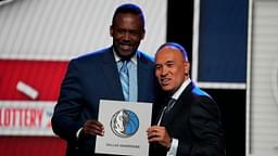 Rolando Blackman, announced Dallas Mavericks first overall lottery winner