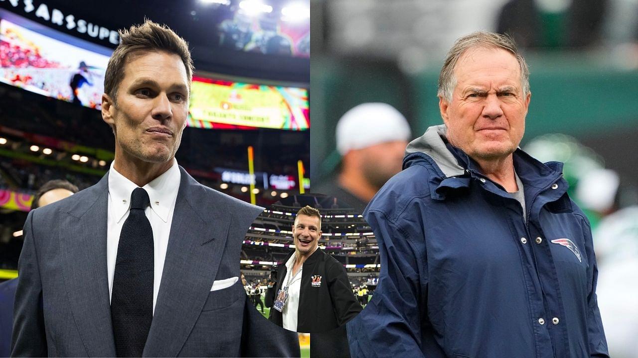 Tom Brady, Rob Gronkowski, and Bill Belichick