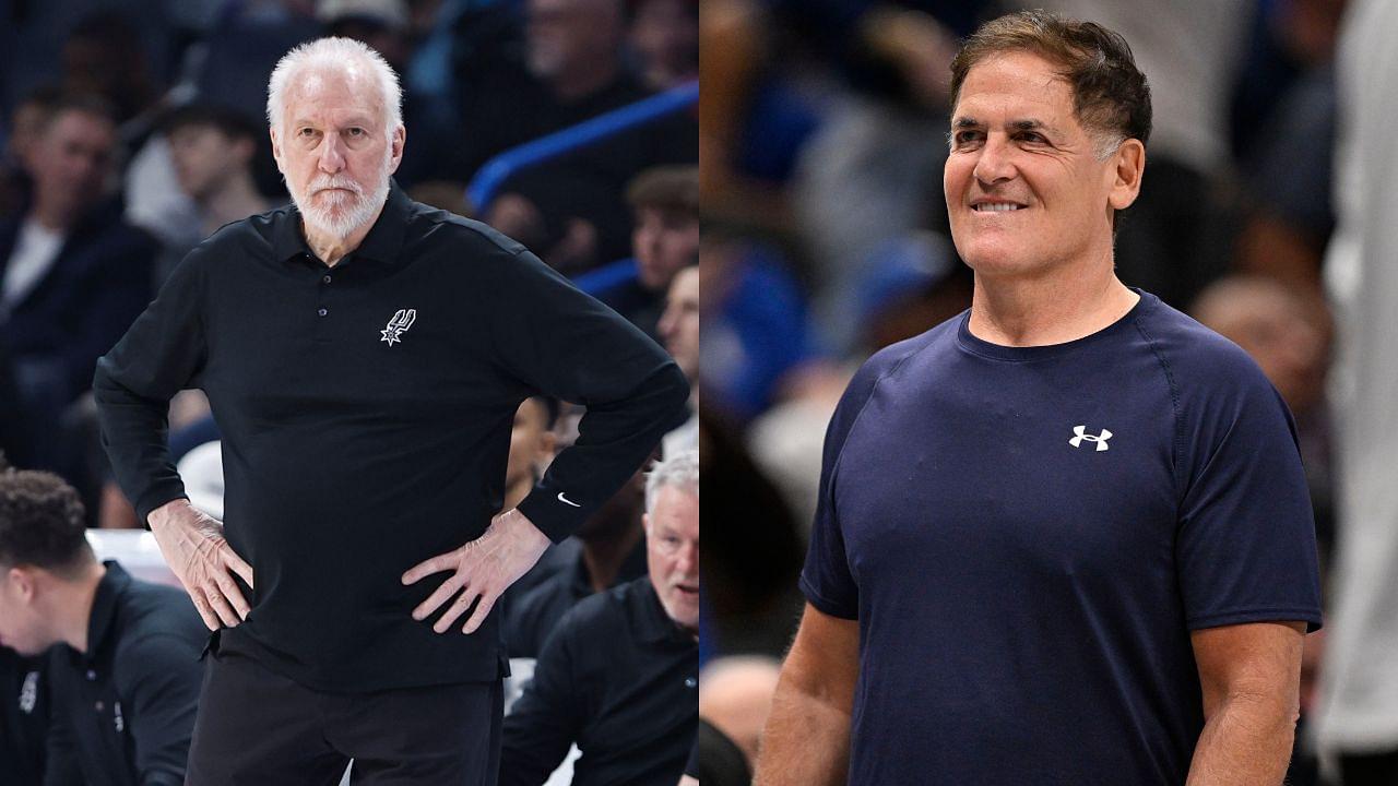 Gregg Popovich (L) and Mark Cuban (R)