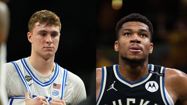 Cooper Flagg (L) and Giannis Antetokounmpo (R)