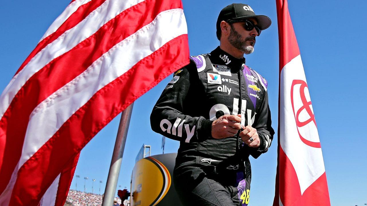 NASCAR Cup Series driver Jimmie Johnson (48) before the Pennzoil 400 presented by Jiffy Lube at Las Vegas Motor Speedway.