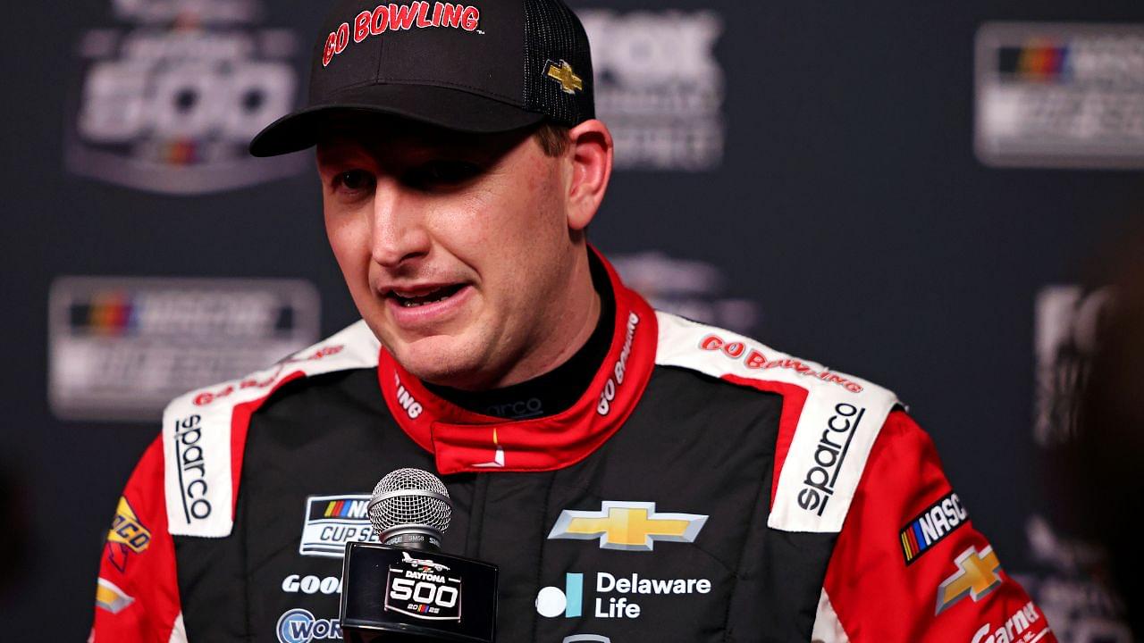 NASCAR Cup Series driver Michael McDowell (71) during Daytona 500 media day at Daytona International Speedway.