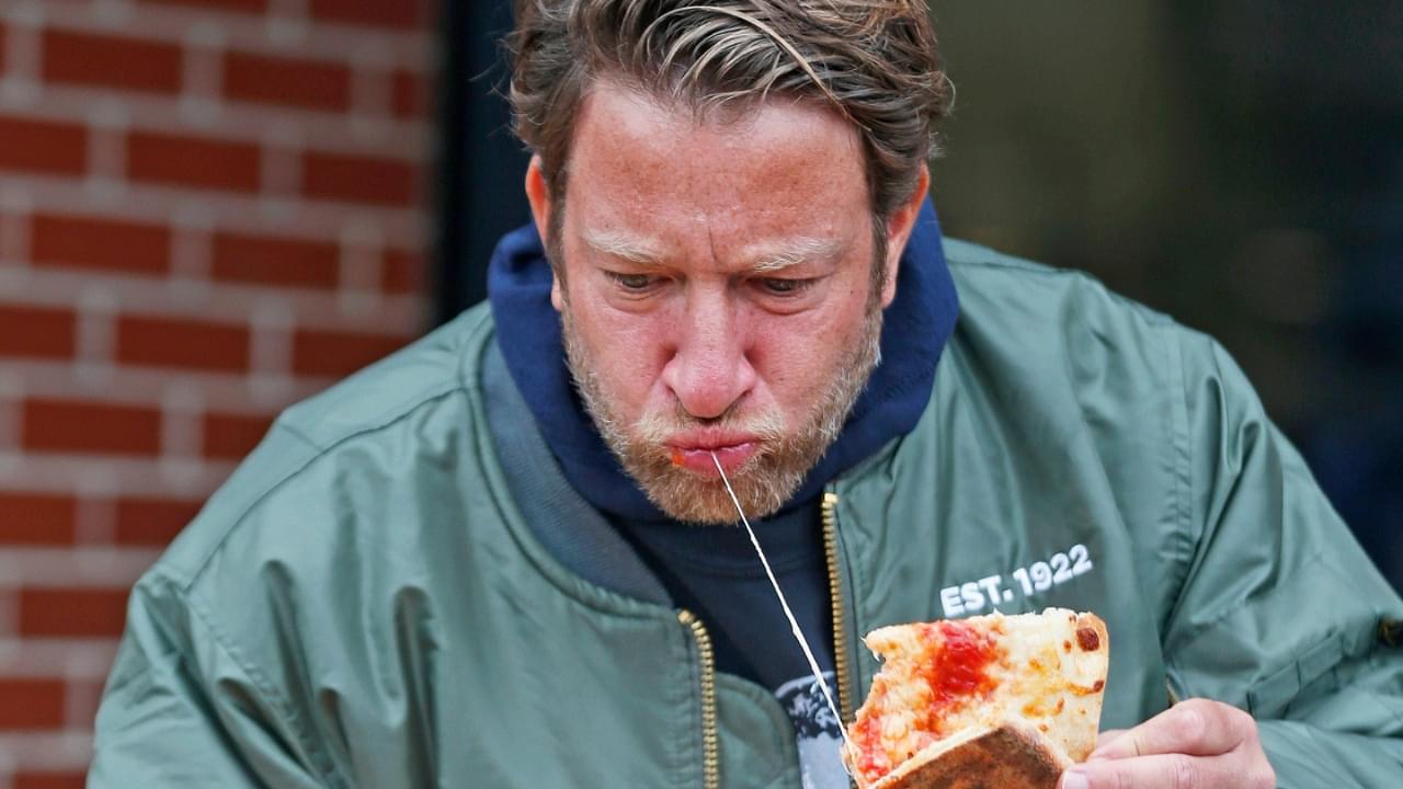 Barstool Sports founder and pizza influencer Dave Portnoy went on a four-shop tour of RI pizza places Thursday and stopped at Francesco's on Hope St. after owner Frank Schiavone got Portnoy's attention with some confident signage.