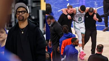 Jalen Rose (L), Jayson Tatum (R)