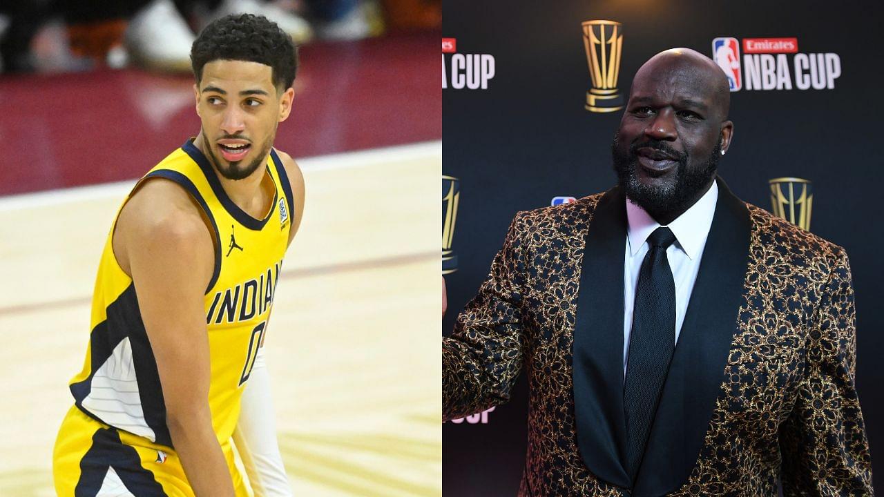 Tyrese Haliburton and Shaquille O'Neal