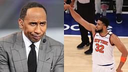 Stephen A. Smith (L), Karl Anthony-Towns (R)