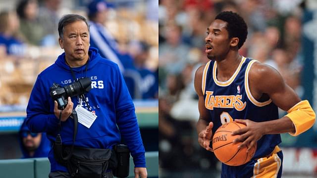 Jon SooHoo (L) and Kobe Bryant (R)